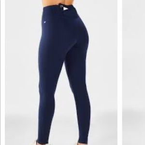 Navy Blue Fabletics Trinity High-Waisted Leggings